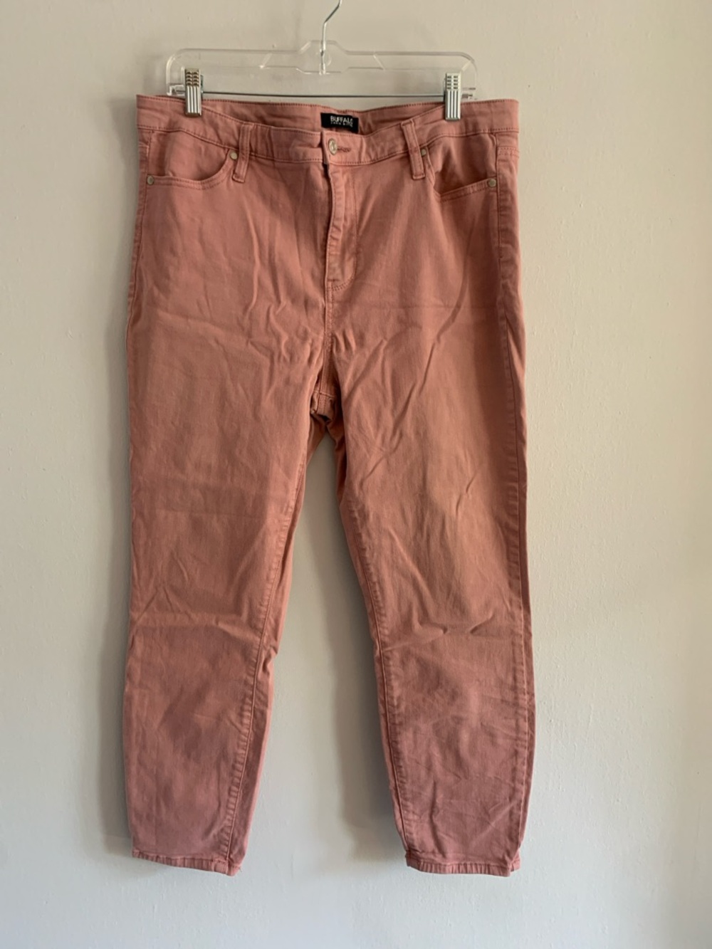 BUFFALO David Bitton Straight Leg Jeans in Salmon Pink